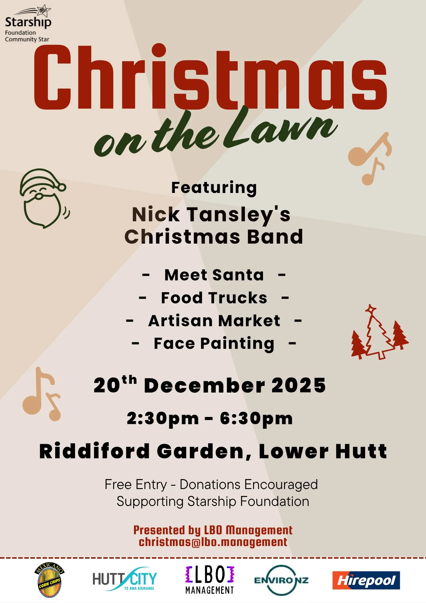 Christmas on the Lawn 2026 Official Event Poster